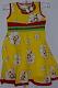 Bright Yellow Cotton Dress for Girl Child