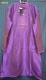 Men's Rainbow Purple Tussore Kurta Pajama Dupatta Set (M)