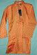 Boy’s Kurta in Festive Orange Brocade w/ Pajama & Scarf 1 to 3 Years #5311