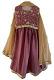 Attractive Onion Color Crepe Lehenga Choli Girls 7 to 8 Year Dress