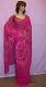 Readymade Pink Printed Chiffon Pre Stitched Sari For Women #2913