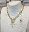 Greencolcor peacock cz stone necklace