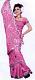 Saree, Pink Georgette Shimmering Party Wear Sari