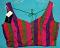 Multi Color Choli Sari Blouse w/ Vertical Stripes #4229