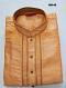 Men's Self Design Jaquard Peach Kurta Pajama Set Men's Self Design Jaquard Peach Kurta Pajama Set