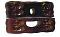 Traditional Wooden Khartal Set w/ Brass Jingles for Kirtan (8.25" X 2.5")
