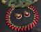 Maroon Silk Thread Designer  Jewelry Set w/ Necklace & Jhumka