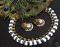 Silver Grey  Silk Thread necklace and Designer  Jhumkas!!!!