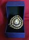 Golden Stone Work Large Jodha Akbar Style Finger Ring