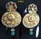Golded Kundan Work Indian Style Earrings Golded Kundan Work Indian Style Earrings