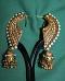 Ear Shape Jhumka Earrings - Golden Jhumki Indian Jewelry Ear Shape Jhumka Earrings - Golden Jhumki Indian Jewelry