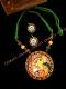 Ganesha Kalamkari Handpainted Necklace Set, Terracotta Partywear Necklace Ganesha Kalamkari Handpainted Necklace Set, Terracotta Partywear Necklace