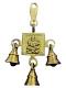 Brass Made Antique Wall Hanging Decor of Ganeshji With Bells Brass Made Antique Wall Hanging Decor of Ganeshji With Bells