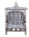 Beautifully Carved Puja Mandir Silver Oxidized Temple 24"X18" Beautifully Carved Puja Mandir Silver Oxidized Temple 24"X18"