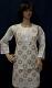 White Cotton Embroidered Tunic Top Kurti Medium M Size #482 White Cotton Embroidered Tunic Top Kurti Medium M Size #482