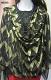 Black Georgette Gold Shimmer Dupatta Chunni Stole #8888