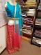 Reddish Pink Net Party Wear Lehenga Dress Set (Medium)