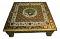 Puja Bajot Wooden Small Chowki Table Meenakari Peacock Chaurang - 18" Puja Bajot Wooden Small Chowki Table Meenakari Peacock Chaurang - 18"