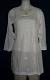 Kurti Elegant White Cotton Embroidered Tunic Top Kurti (Small S) #39109