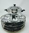 Tabakh Multi Purpose 4-Rack Stainless Steel Idli Cooker With Stand (Big)
