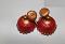 Big Red Terracotta Jhumkas Earrings