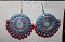 Big Round Red Terracotta Earrings /w Rhinestones Big Round Red Terracotta Earrings /w Rhinestones