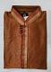 Men's Brown Jaquard Printed Raw Silk Kurta Pajama M/L/XL