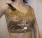 Copper Golden Brocade Designer Blouse - Small #3265