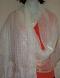White Georgette Doria Dupatta Chunni Stole #2332 White Georgette Doria Dupatta Chunni Stole #2332