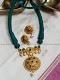 Green Thread Jewelry-dori Jewelry-Unique Statement Necklace Green Thread Jewelry-dori Jewelry-Unique Statement Necklace