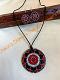 Flower Mandala pendant -Eco Friendly Hand-made Terracota jewelry