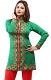 Stylish Green Crepe Full Sleeve Short Kurti Tunic S - 4XL Stylish Green Crepe Full Sleeve Short Kurti Tunic S - 4XL