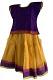 Yellow and Purple Cotton Pattu Pavada - Size 22 ( 4yrs to 5yrs ) Yellow and Purple Cotton Pattu Pavada - Size 22 ( 4yrs to 5yrs )