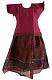 Maroon Pattu Pavada - Size 20 ( 3yrs to 4yrs )