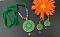 Trendy Purple and Green Floral Pendant with Earrings!!!! Trendy Purple and Green Floral Pendant with Earrings!!!!