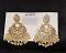 Earrings 6100 Golden CZ Chaand Earrings Pair Shieno Earrings 6100 Golden CZ Chaand Earrings Pair Shieno