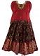 Black and Red Chanderi Pattu Pavada / Parikini - Size 18 (2 to 3 Year Girls Black and Red Chanderi Pattu Pavada / Parikini - Size 18 (2 to 3 Year Girls