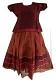 Maroon and Honey Color Cotton Pattu Pavada - Size 18 ( 2yrs to 3yrs )