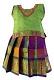 Multi Color & Green Pattu Pavada - Size 12 ( 0 to 6 Months ) Multi Color & Green Pattu Pavada - Size 12 ( 0 to 6 Months )