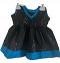 Black and Blue Frock for New Born Infant Girls