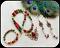Designer Antique Pendant,Earrings and Bracelet- Red,Green and Pearl!!!!