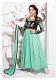 Green with Black Combination Anarkali Suit (Size 40") Green with Black Combination Anarkali Suit (Size 40")