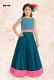 Partywear Toddlers Blue Green Silk Lehenga Choli Partywear Toddlers Blue Green Silk Lehenga Choli
