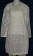 Kurti White Cotton Hand Craft Kurti / Ladies Tunic Top (Size Medium) #928