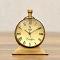 Solid Brass Antique Finish Globe Table Clock Solid Brass Antique Finish Globe Table Clock
