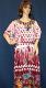 Maxi 1130 Maroon Linen Gown Kaftan Jalabiya 3X Sleep Wear Shieno #1130