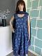 Blue Anarkali Cotton Suit Set Blue Anarkali Cotton Suit Set