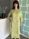 Ideal Green Colored Party Wear Embroidered Silk Long Kurti