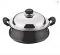 Vinod Black Pearl Plus Handi 3.8 L with Lid (Hard Anodised, Non-stick