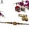Fancy RAKHI in Gold with Lord Ganesh + Roli & Chaval Fancy RAKHI in Gold with Lord Ganesh + Roli & Chaval